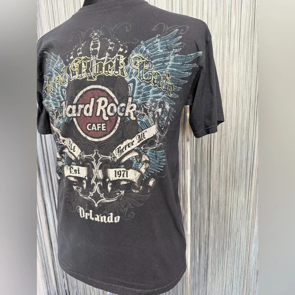 Hard Rock Cafe Black and Blue Graphic Tee - Picture 3 of 7